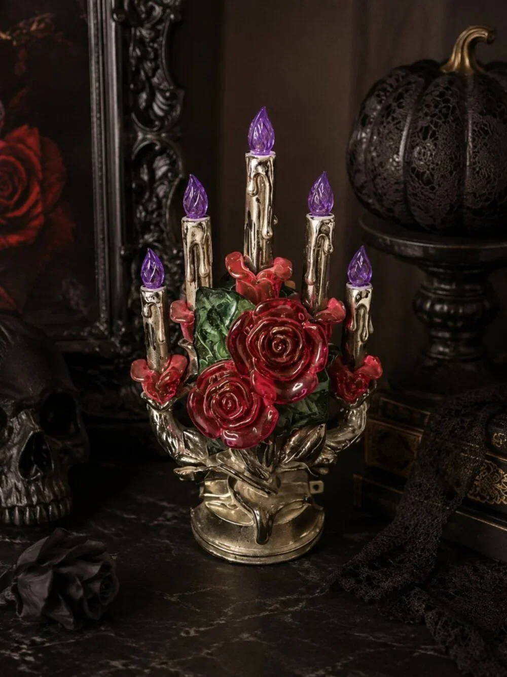 Bath & Body Works 2018 Halloween Skeleton Hand Wallflower Plug Roses Retired